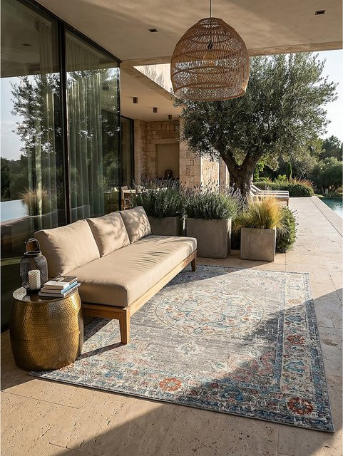 Outdoor-Teppich Niederflor LIMMAT von Kadima Design in Grau, B/T: 160 x 230 cm - Bild 1