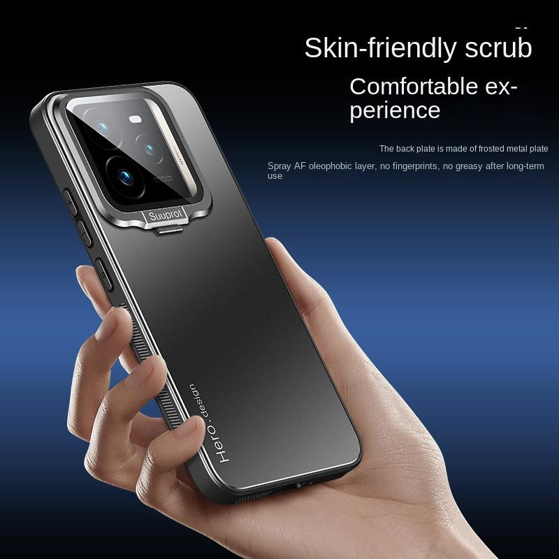 Realme GT 7 Pro Handyhülle mit Linsenschutz und Halterung in Schwarz - Bild 2