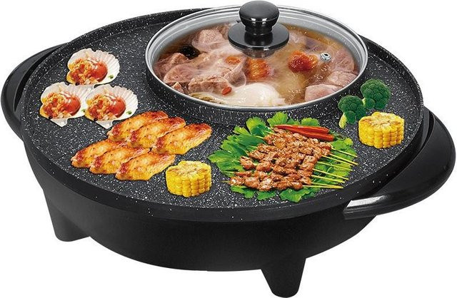 Multifunktionaler Antihaft-Elektrokochtopf von World-class Emporium zum Kochen, Braten und Frittieren in Braun - Bild 1
