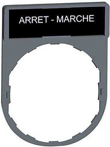 Schneider Electric ZBY2166C0 Schildträger in Grau aus Kunststoff - Bild 1