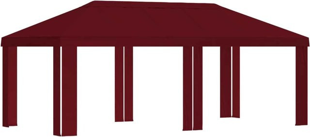 vidaXL Gazebo Abdeckung für Pavillon aus Polyester in Bordeauxrot, Breite: 6 m, Tiefe: 3 m - Bild 1