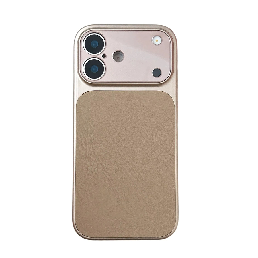 Stoßfeste Leder-Handyhülle mit Eis-Crack-Design für Apple iPhone Air 17, 16, 15 Plus, 14, 13 Pro Max in Lila - Bild 5