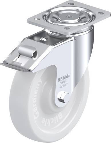 Blickle Lenkrolle LH-SPO 200G-FI mit Feststeller, verzinkt, Rad-Durchmesser: 20 cm, Tragfähigkeit: 900 kg - Bild 1