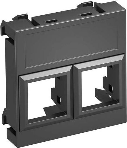 OBO Bettermann Abdeckung Datentechnikträger in Grau, B/H/T: 4,5 x 4,5 x 0,9 cm - Bild 1