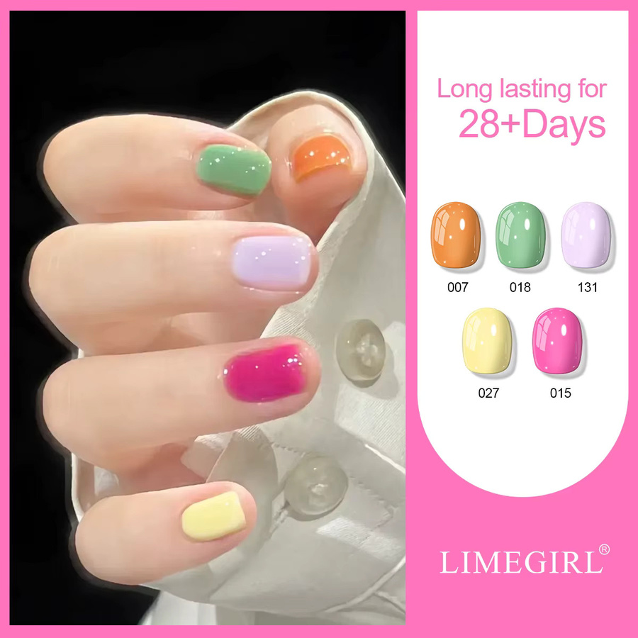 LIMEGIRL Gel-Nagellack-Set, 12 Farben, Glänzend - Bild 2