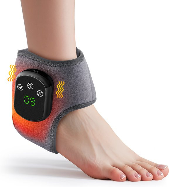 Elektrisches Fußmassagegerät von PASTSKY mit Vibration und warmer Kompresse in Grau - Bild 1