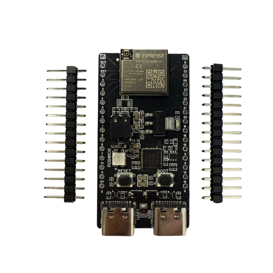 Espressif Systems ESP32-C6-DevKitM-1U Entwicklungsboard der ESP32-C6-Serie in Schwarz mit 4 MB Speicher - Bild 2