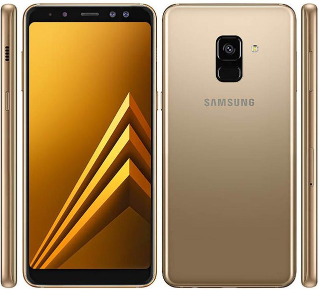 Samsung Galaxy A8 (2018) A530F Refurbished Smartphone in Gold mit 5,6 Zoll Display, 4GB RAM und 32GB ROM - Bild 1
