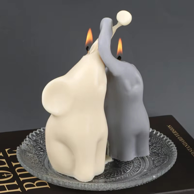 ZINBOOM Silikonform Elefant in Mehrfarbig für DIY Kerzen, Seife, Harz und Ton - Bild 3