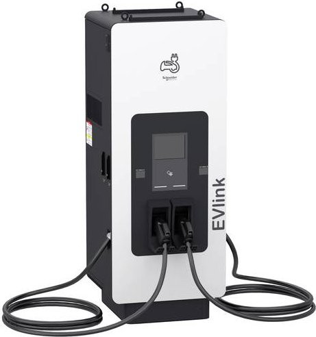 Schneider Electric CCS Ladestation 150kW Floor Standing mit RFID, NFC und WLAN in Weiß - Bild 1