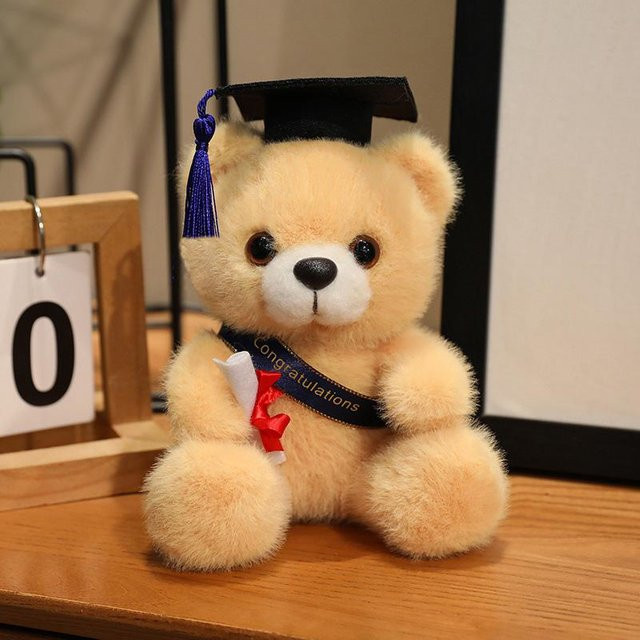 Kawaii PhD Teddybär Plüschtier, 18cm, ab 3 Jahre - Bild 1