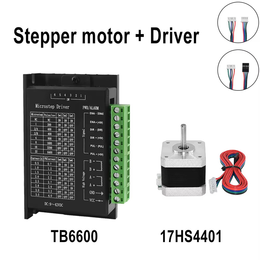 Usongshine Nema17 Schrittmotortreiber-Set mit 17HS4401, TB6600 und MKS OSC für CNC-Graveur-Schiebetische mit einstellbarer Vorwärts- und Rückwärtsgeschwindigkeit - Bild 4