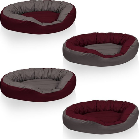 BedDog® Hundebett SUNNY 4in1 Hundekissen mit erhöhtem Rand und waschbarem Bezug in Mehrfarbig
