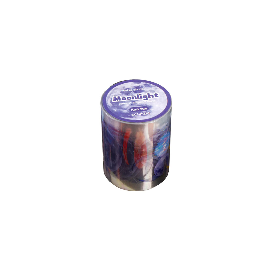 JIANQI Moonlight Series Washi Tape Dekorative Aufkleber Nachthimmel Landschaft Multicolor Breite: 5 cm, Länge: 200 cm - Bild 3