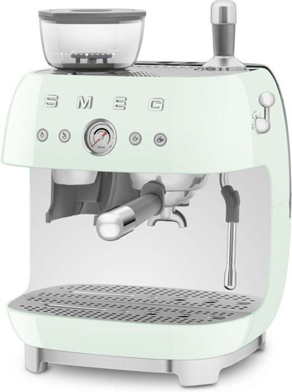 Smeg Siebträgermaschine EGF03PGEU in Pastellgrün mit Thermoblock, 20 bar und 2,4 l Wassertank - Bild 2