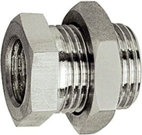 Riegler Schottverschraubung aus Edelstahl 1.4571 in Silber, G 1/4 a. und G 1/8 i. - Bild 1