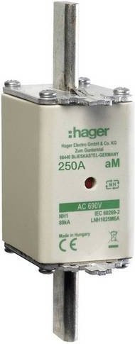 Hager NH-Sicherung LNH1250M6A 250A Set mit 3 Stück in Weiß - Bild 1