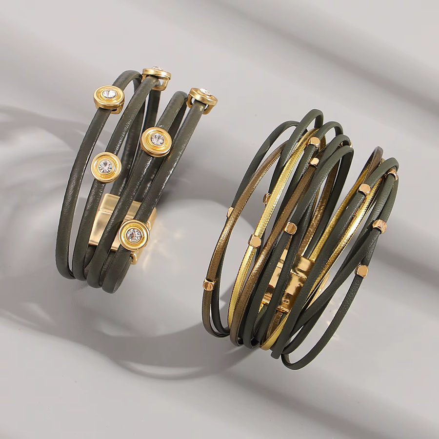 Amorcome Armband, Leder, Gold, Damen - Bild 3