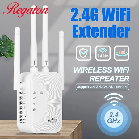 Regaton WLAN Repeater 300M 2,4G Single-Band Wi-Fi Signalverstärker in Weiß
