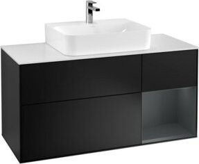 V&B Waschtischunterschrank Finion in Blau lackiert, Breite: 120 cm, Tiefe: 50,1 cm, Höhe: 50,1 cm - Bild 1
