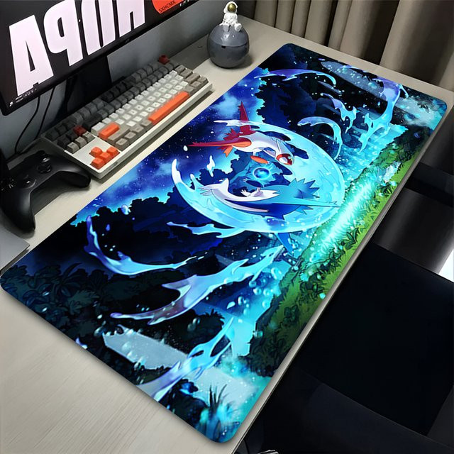 Bandai Gaming Mauspad XXL Pokemon Latias und Latios in Blau - Bild 1