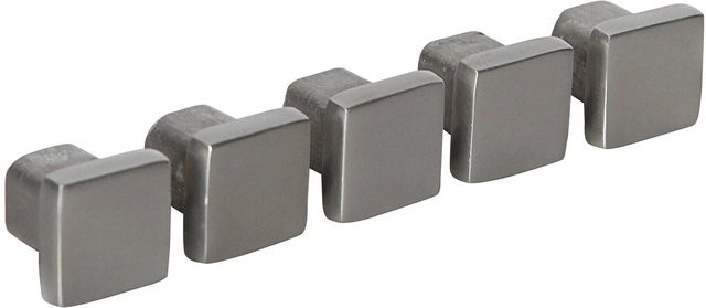 5 Endkappen aus Aluminium für Vierkantstäbe von Dieda in Silber - Bild 1