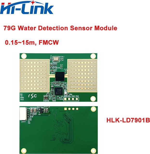 Hi-Link HLK-LD7901B 7901C 79GHz Millimeterwellen-Radarmodul als berührungsloser Flüssigkeitsstandsensor und Wassertank-Abstandsdetektor in Grün - Bild 1