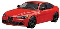 COBI Alfa Romeo Giulia Quadrifoglio Konstruktionsspielzeug aus Klemmbausteinen in Rot - Bild 1