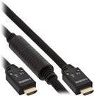 InLine High Speed HDMI Kabel mit Ethernet, 4K Unterstützung, aktiv, Schwarz, Länge: 20,0 m - Bild 1