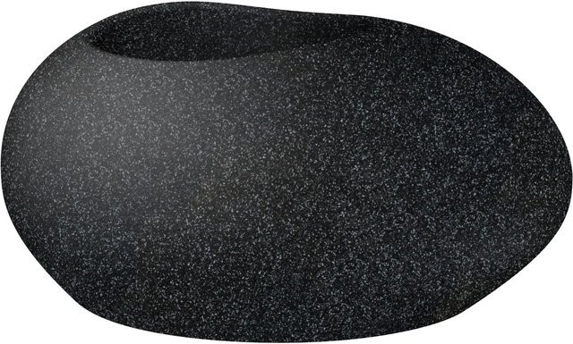 Scheurich Pflanzgefäß Flow in Stony Black, rund und modern, Höhe: 73 cm, Durchmesser: 58 cm - Bild 1