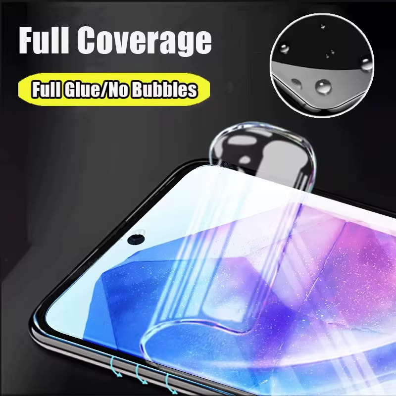 3er-Pack Hydrogel-Schutzfolie für Samsung Galaxy M55s 5G, transparente Vollabdeckung - Bild 5