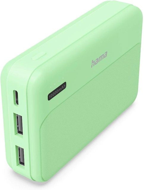 Hama Power Pack Pocket 10 Powerbank 10000mAh mit 2x USB-A in Grün - Bild 1