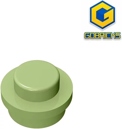 Gobricks GDS-615 Platte 1x1 rund, Zubehör, Grün - Bild 1