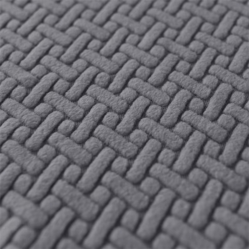 WANERQU T-Jacquard Esszimmerstuhlbezüge elastische Stuhlhussen für Armlehnstühle in Dunkelgrau - Bild 5