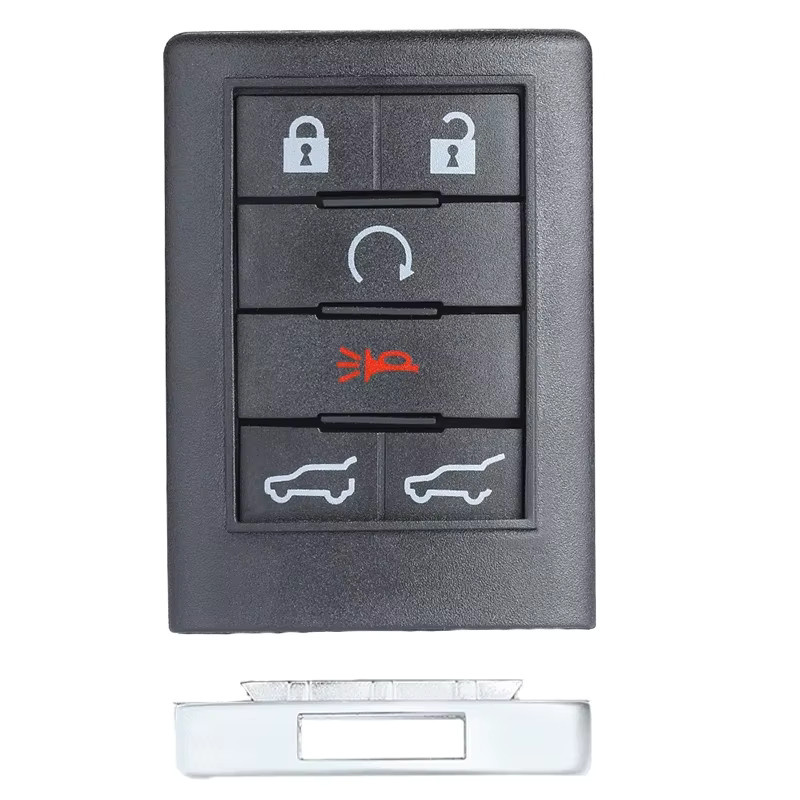 KEYECU Remote Fob Ersatzschlüssel für Cadillac Escalade ESV EXT 2007–2014 CTS DTS, Keyless Go, 315 MHz, Schwarz - Bild 3