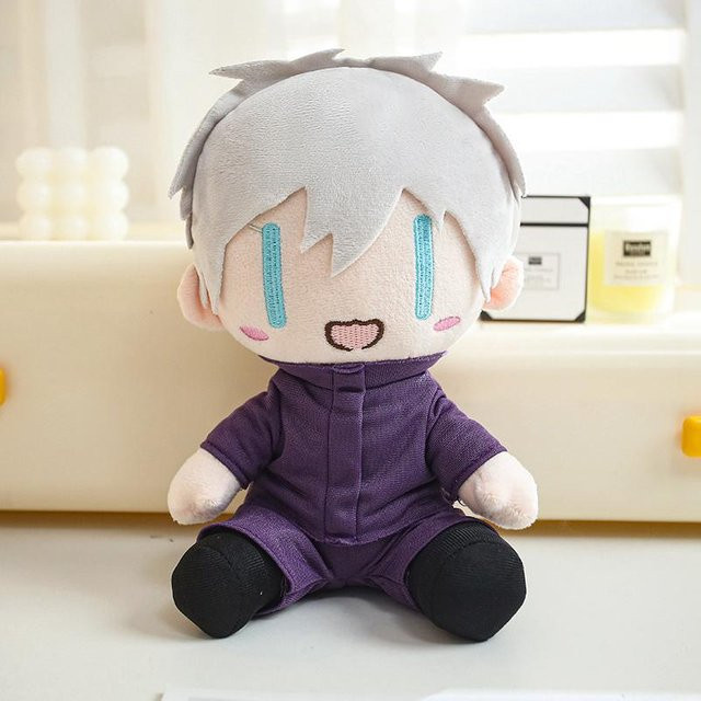 Jujutsu Kaisen Gojo Megumi Plüschtier Set, Sitzende Stofffigur, 2-teiliges Set - Bild 1