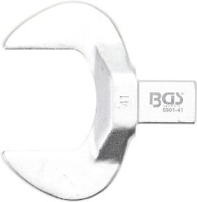 BGS Einsteck-Maulschlüssel 6901-41 aus Chrom-Vanadium in Silber mit 41 mm Schlüsselweite und 14 x 18 mm Aufnahme - Bild 1