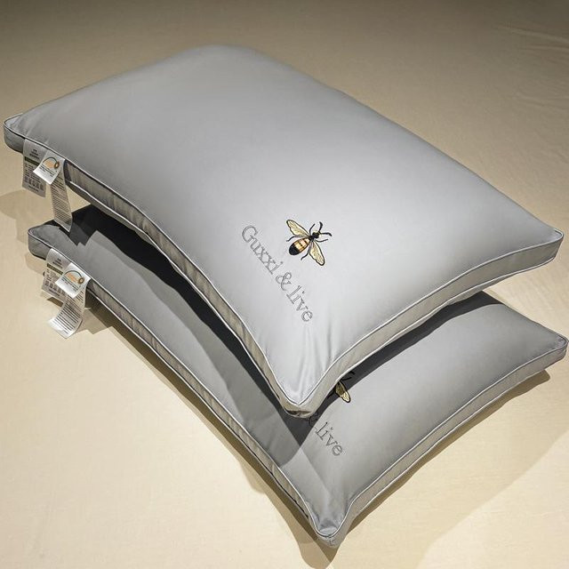 Yiran Furniture Nackenschutzkissen aus Baumwolle und Sojafaser in Weiß, B/H: 48 x 74 cm - Bild 1