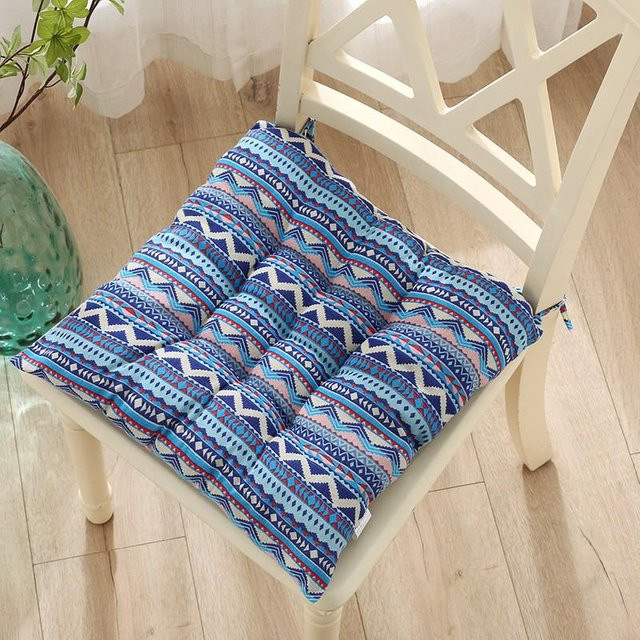 Quadratisches Tatami-Sitzkissen aus Leinen von the BAY in Multicolour, B/B: 30 x 30 cm - Bild 1