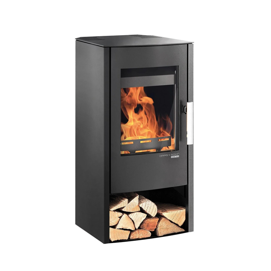 Haas+Sohn Kaminofen in Schwarz mit 6 kW Leistung und Automatik - Bild 2