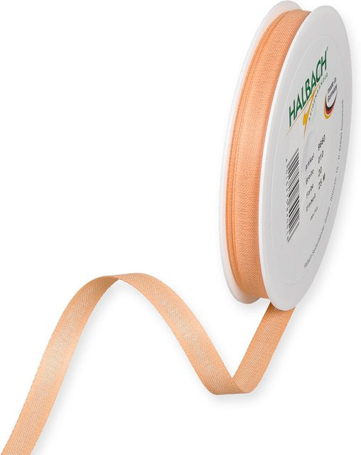 Halbach Dekoband in Baumwolloptik aus Polyester, Farbe: Apricot, Breite: 10 mm, Länge: 7 m - Bild 1