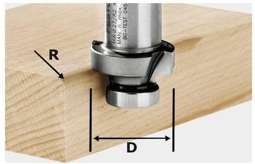 Festool Abrundfräser HW R2-OFK 500 in Silber mit Ø 27 mm - Bild 1
