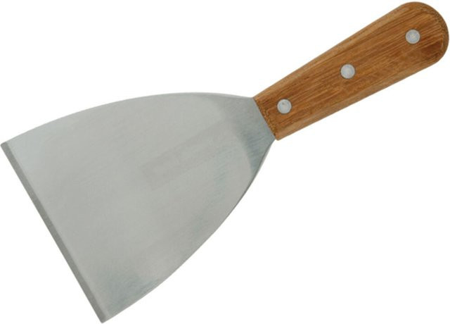 Stalgast Spachtel aus Edelstahl mit Holzgriff in Silber, B/H: 10 x 21,5 cm - Bild 1