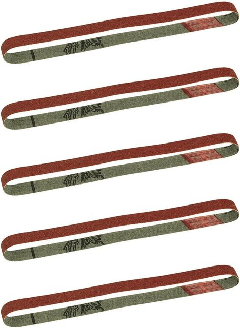 Proxxon Schleifbänder aus Edelkorund für Metall und Holz, Körnung 180, 5 Stück, L: 330 mm, B: 10 mm - Bild 2