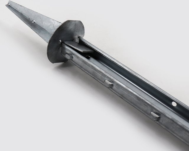 Aquagart 4er Set Längs-Strebensets aus Metall in Silber für Z-Profil Wildzaun und Forstzaun - Bild 1