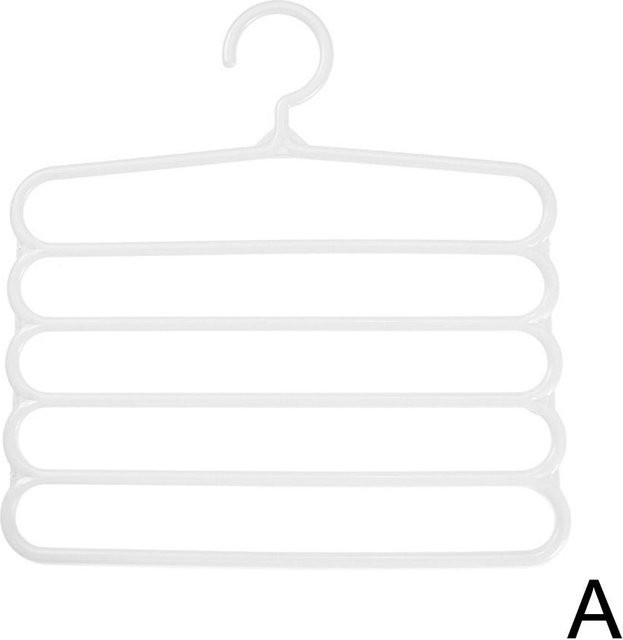 BC-Warm Home Multifunktionaler 5-Lagen Kleiderbügel für Hosen, Handtücher und Schals in Weiß - Bild 1