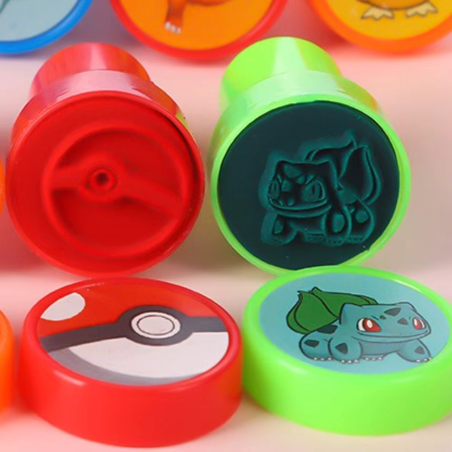 Potdemiel Pokémon Mini Seal Pikachu Gengar Snorlax, 12-teiliges Set, Kunststoff, Bunt / Mehrfarbig - Bild 2
