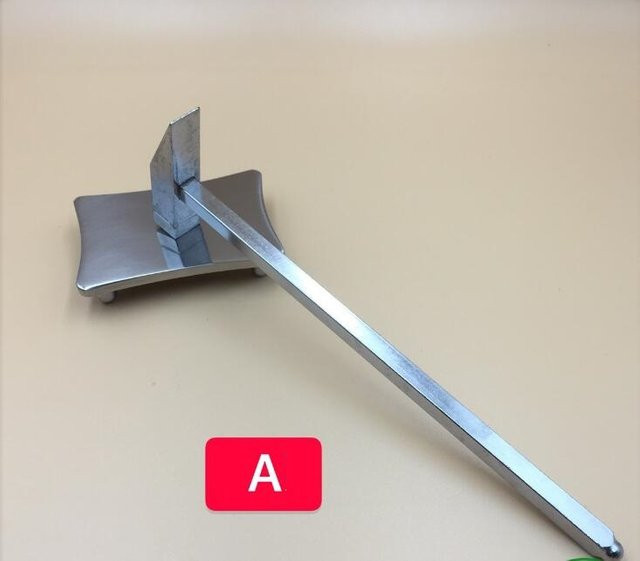 W5922 Multifunktionales Uhrmacher-Werkzeug aus Edelstahl mit kleinem Hammer und Grundplatte in Silber für die Uhrenreparatur - Bild 1