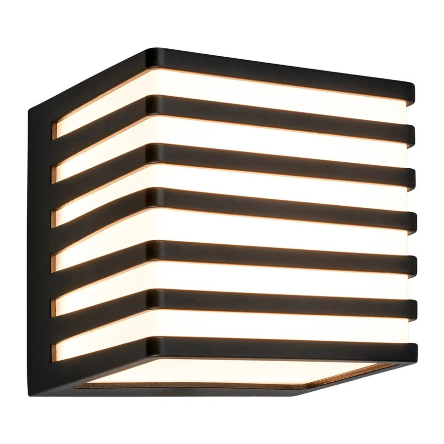 Telefunken LED-Outdoor-Wandleuchte aus Aluminium in Schwarz, IP54, B/H/T: 11 x 11 x 10,5 cm - Bild 2