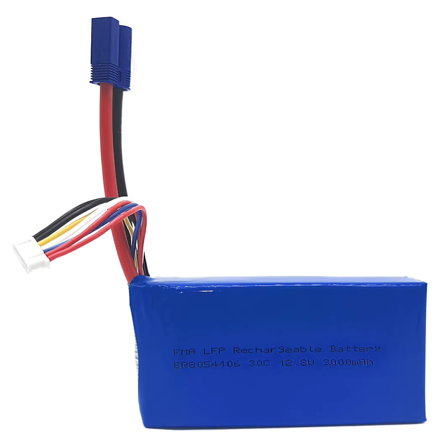 FMA LiFePO4 Akku 12,8 V 3000 mAh 60C in Blau für Booster Jumper Zünder und Starthilfe - Bild 3